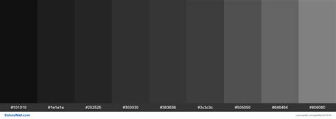 Visual Gray Colors Palette Colorswall