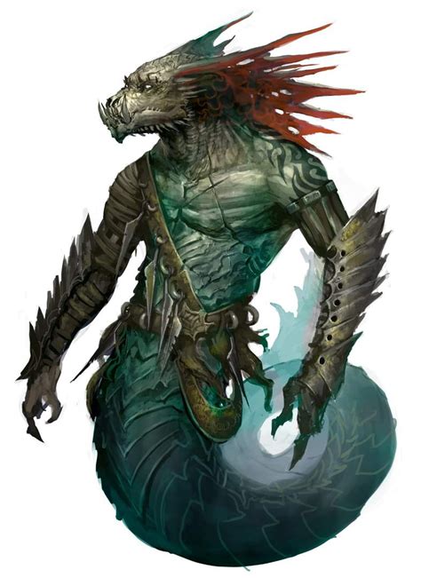 Snake Man Fantasy Creatures Fantasy Monster Guild Wars