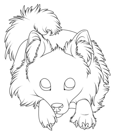 Pomeranian Lineart by Alaquor on DeviantArt | Animal drawings, Drawings, Art drawings