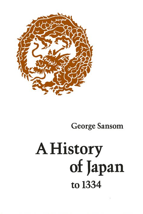 Start Reading A History Of Japan To 1334 George Sansom