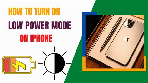 How To Turn On Low Power Mode On Iphone Youtube