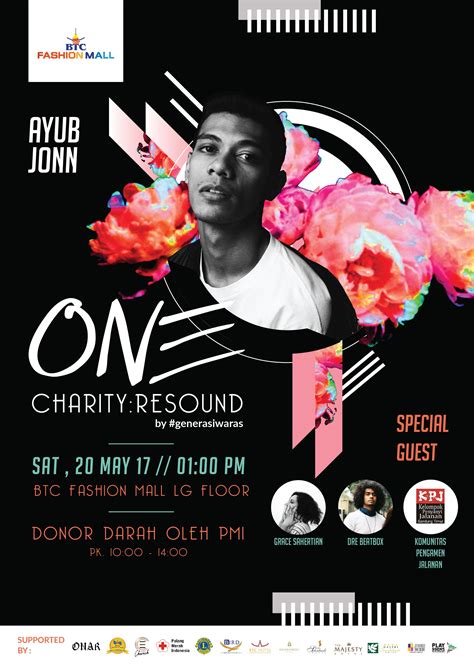 One Charity Resound Ayub Jonn Event Poster Design Layout Event
