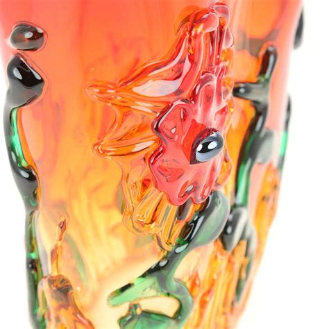 Murano Glass Vases Murano Glass Abstract Flower Vase Red