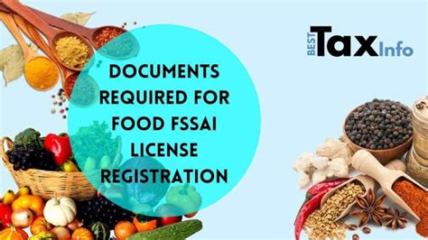 Documents Required For Food Fssai License Registration Besttaxinfo