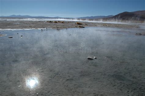 Geothermal Geyser Atacama Volcano Hot Steam Water Stock Image Image