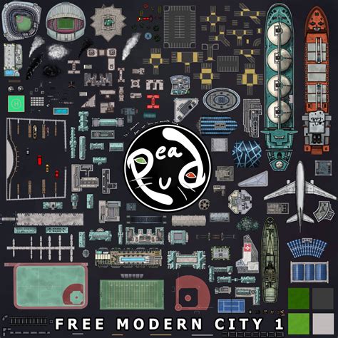 Peapus Modern City 1 Free Inkarnate Dungeondraft Compatible