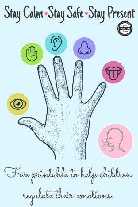5 Senses Grounding Technique Pdf Freebie Your Therapy Source