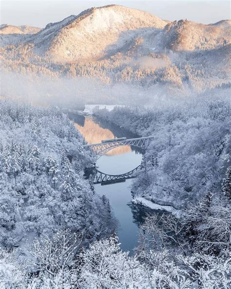 Japan Travel The No 1 Tadami River Bridge Is Part Of The Scenic