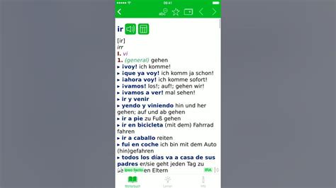 pons translator app wörterbuch advanced spanisch deutsch youtube