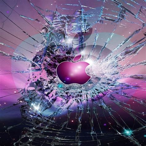 Broken Screen Apple Wallpaper Zyt Apple Wallpaper