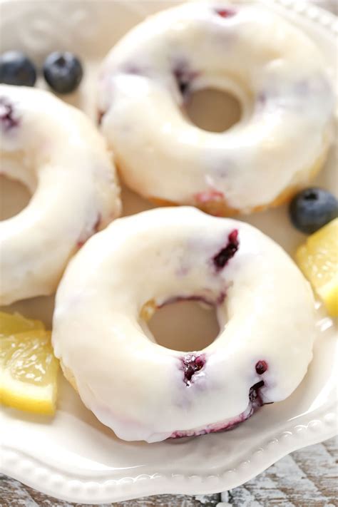 Baked Lemon Blueberry Donuts Live Well Bake Often
