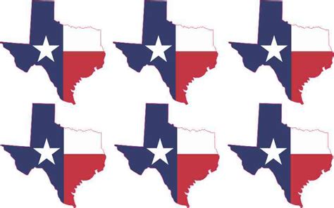 15x2 Die Cut Texas Stickers Vinyl Texan Flag Decals Sticker Flags