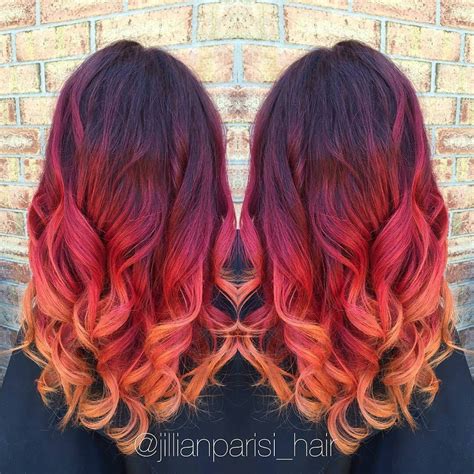 Fire Red Color Melt By Yours Truly Regrann From Jillianparisihair Fire Red Color Melt By