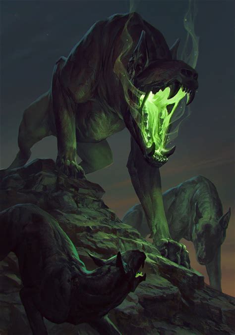 Barghest The Witcher 3 Wild Hunt Gwent Card Barghest These Creatures