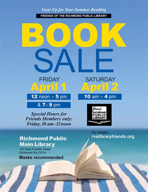 Spring Book Sale Friends Of The Richmond Public Library Friends Of