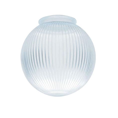 Westinghouse 6 3 8 In Clear Prismatic Globe With 3 1 4 In Fitter 8125400 The Home Depot