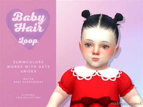 Baby Loop Hair Mod For Sims 4 At Modshost Hair For Infants Maxismatch