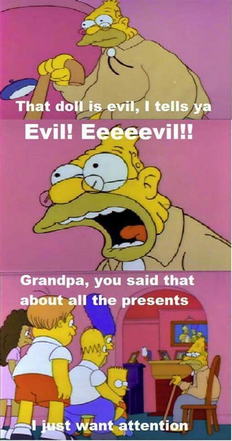 Simpsons Grandpa Walks In And Out 