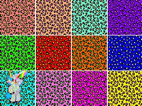 Rainbow Leopard Print Seamless Patterns Digital Paper Etsy