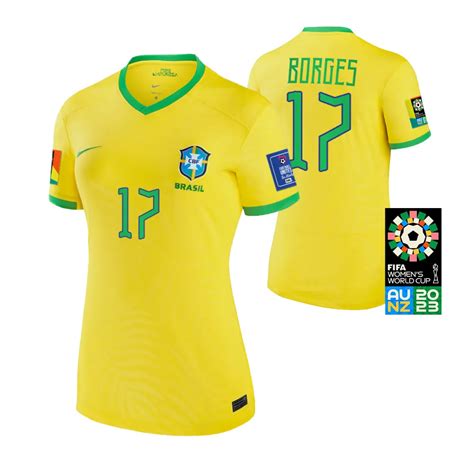 Brazil Soccer Nycole Raysla Yellow 2023 Fifa Women S World Cup Home Stadium Jersey Women