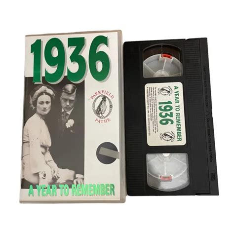 1936 A Year To Remember British Pathe News Pal Vhs Video Tape £5
