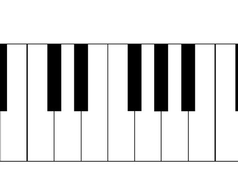 Printable Piano Keys Chart Printable Blank World
