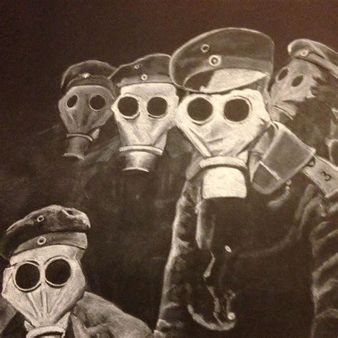 Gas Mask Ww2 German Soldier Drawing Mask