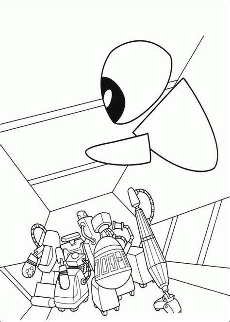 Simple eve from wall e; Wall e Coloring Pages - Coloringpages1001.com