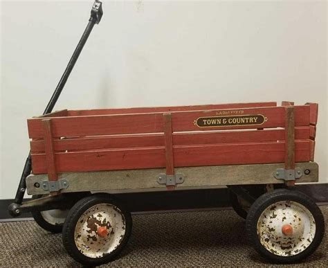 Vintage Radio Flyer Town And Country Red Wagon Nov 13 2019 Rapid