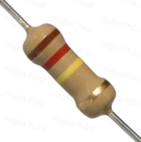 120k Ohm 1w Carbon Film Resistor 5 Cfr 1 Watt Fixed Resistor Color