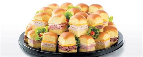 Catering orders are now available through meals 2go at select stores. Sandwhich Tray using Hawaiian rolls | Food, Graduation ...