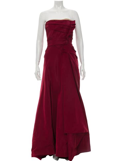 Oscar De La Renta Sleeveless Evening Dress Clothing Osc105960 The