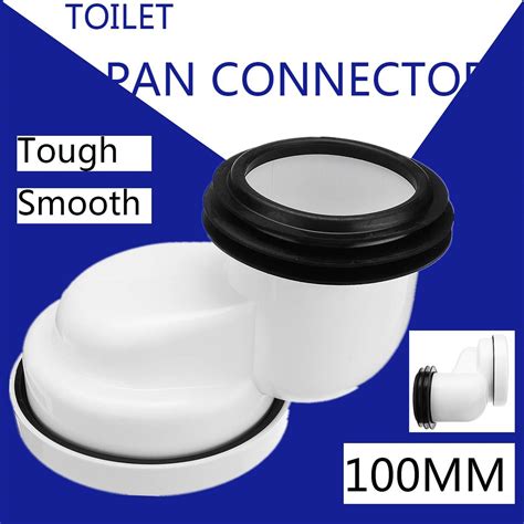 100mm Pvc Offset Misaligned Toilet Wc Waste Pan Connector Bowl Smooth