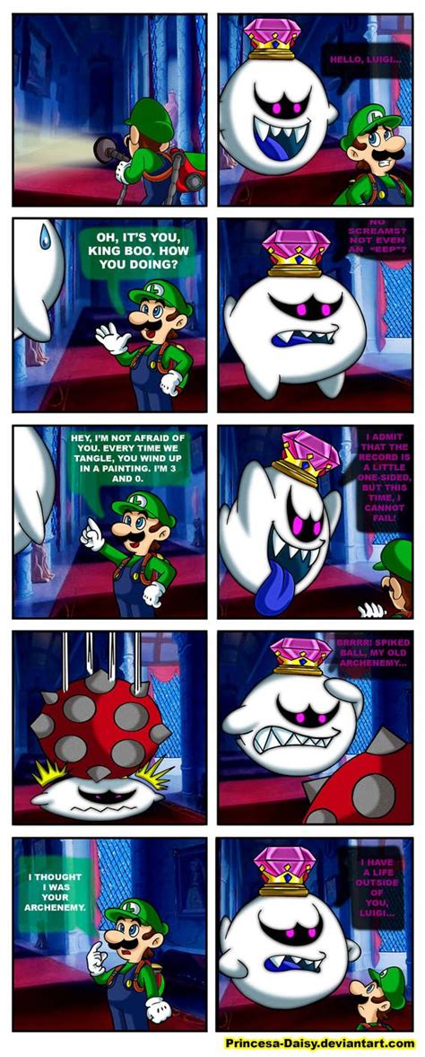 King Boo And Luigi My Old Archenemy By Princesa Daisy On Deviantart