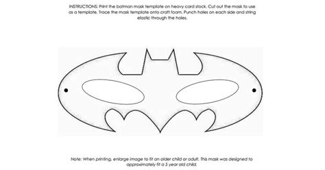 Batman Mask Templatepdf Batman Mask Template Batman Mask Mask Template
