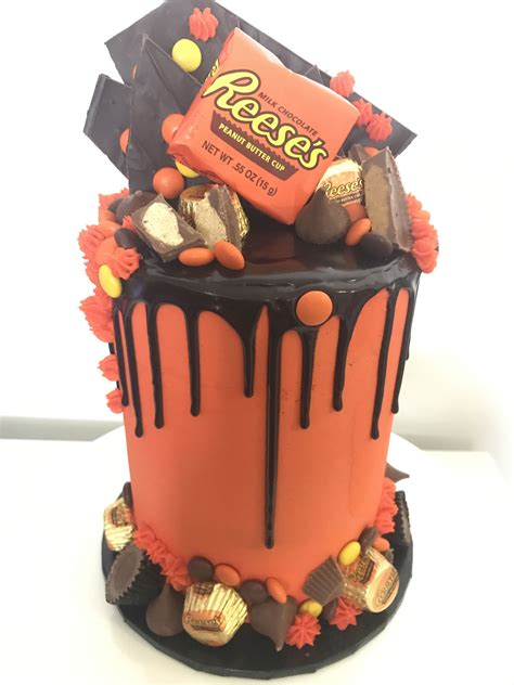 Reeses Peanut Butter Drip Cake ️ Peanut Butter Birthday Cake Cake