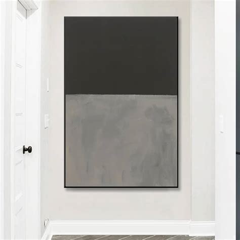 Untitled Black On Grey By Mark Rothko Canvas Giclée Print Pigment