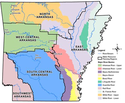 2014 Arkansas Water Plan River Basin Map Arkansas Department Of