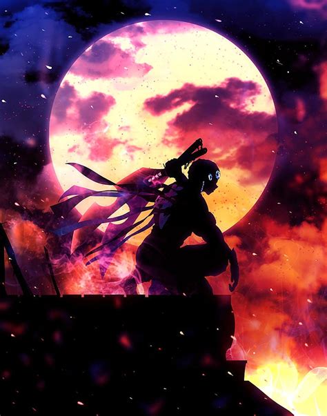 Tengen Uzui Demon Slayer Kimetsu No Yaiba Anime Digital Art By