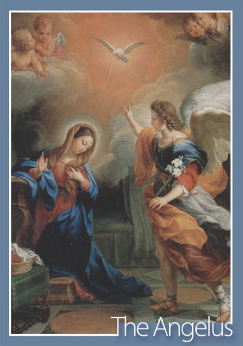 Angelus Prayer Printable And She Conceived Of The Holy Spirit