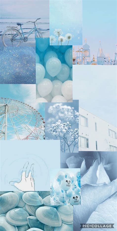 Blue Aesthetic Wallpaper Di 2020 Warna Aqua Biru Indah Bunga Biru