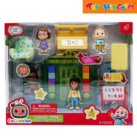 Cocomelon School Time Deluxe Playtime Playset Toy Kingdom