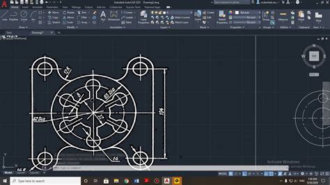 Autocad Basic Tutorial For Beginners Part 21 Youtube