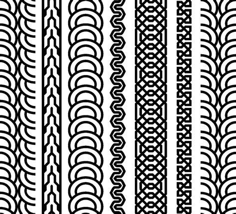 Geometric Borders Textile Prints Design Greek Frame Band Tattoo Designs