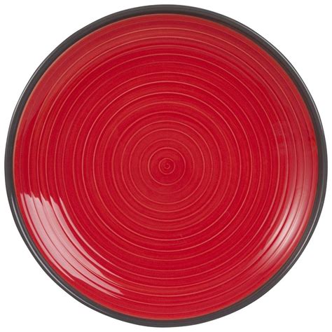 Assiette plate en faïence rougeAssiette plate Rouge 26 5x0x0cm