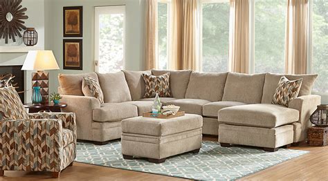 And it goes well with brown too. Beige, Brown & Blue Living Room Furniture & Decorating Ideas