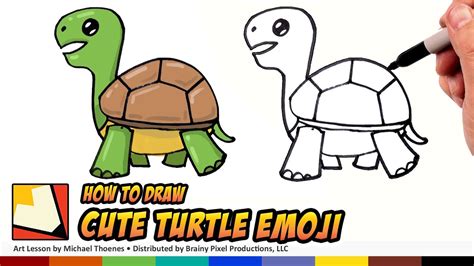We're using a sharpie but feel free to use whatever you or your child fill most comfortable drawing with. How to Draw Emoji Animals - Turtle - Easy to Draw Turtle ...