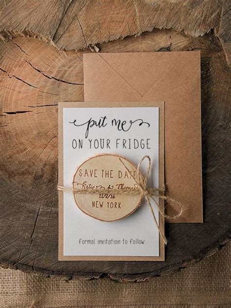 When sending save the dates you only need to send one card to each household, not every guest. Unique 5+ Rustic Save The Date Ideas to Inspire You ...