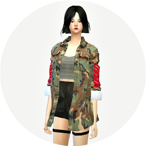 Acc Military Jacket Female At Marigold Sims 4 Updates