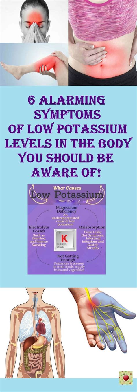 6 alarming symptoms of low potassium levels in the body you should be aware of potassium low